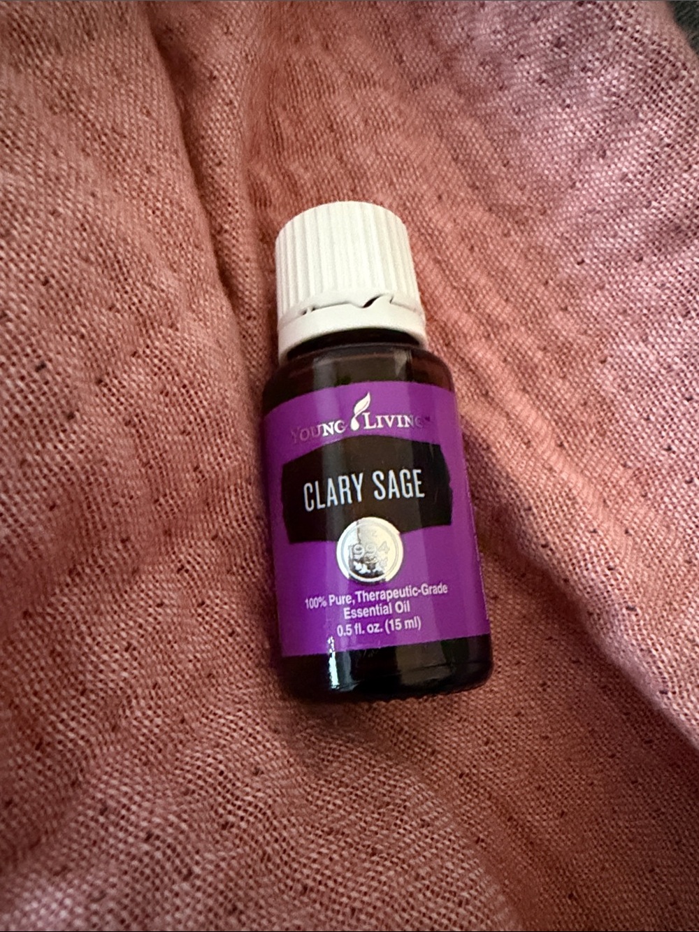 Young Living Clary Sage Essential Oil - Purple and White Bottle